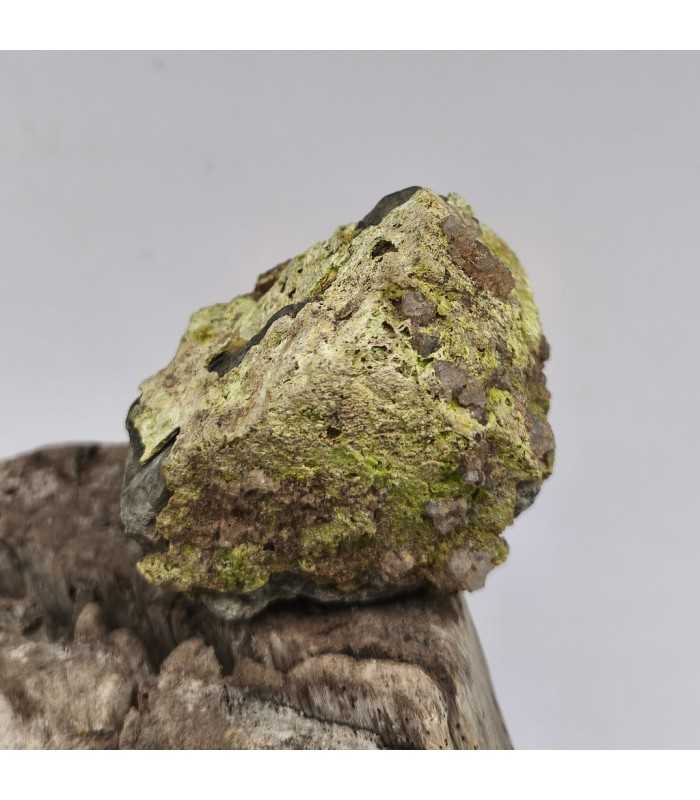 Pyromorphite sur galène, L'Argentolle, Saône et Loire (71)