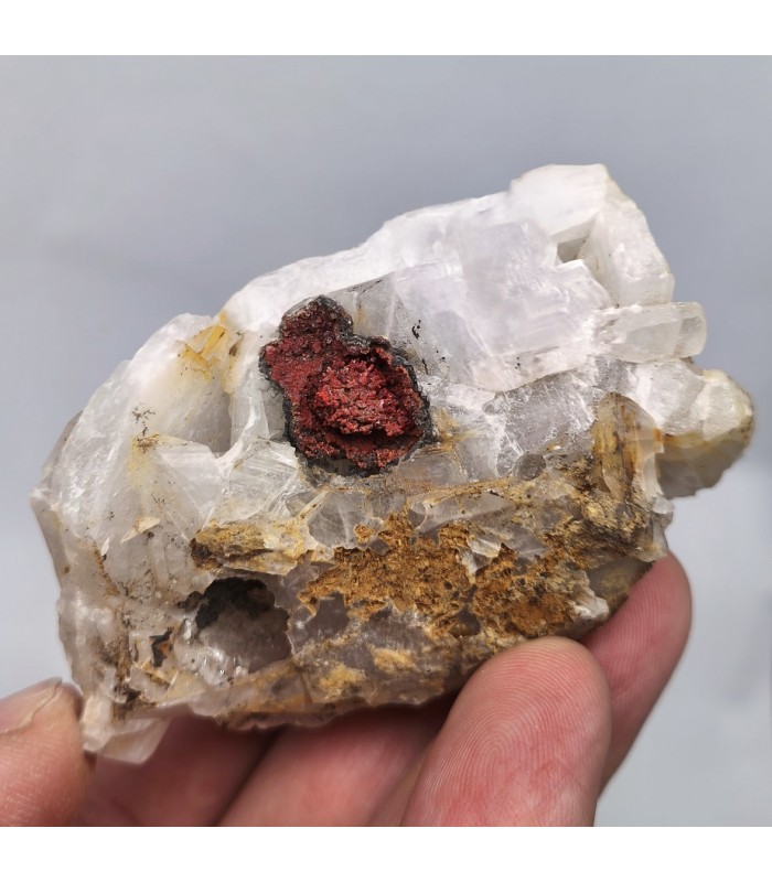 Cinabre sur Baryte, La Mûre (Isère)