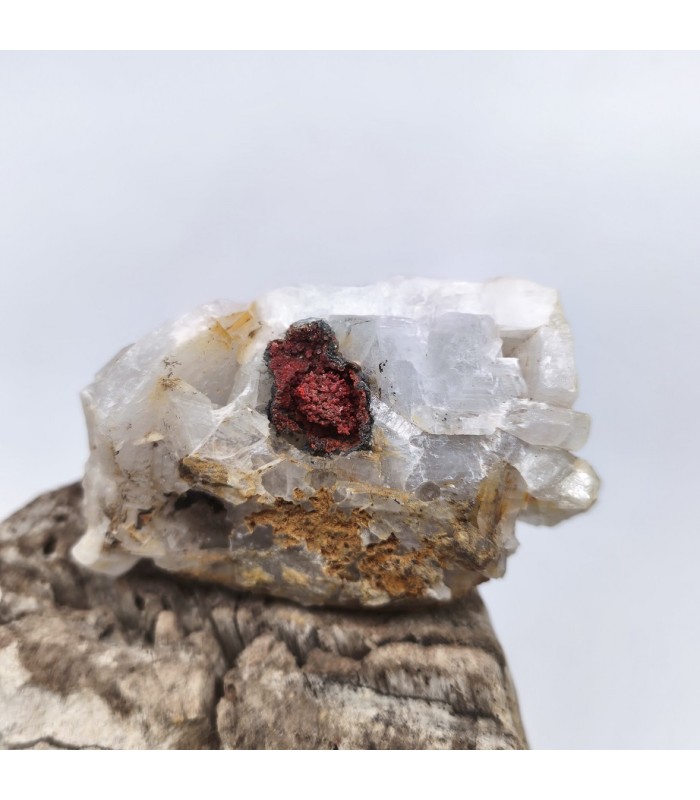 Cinabre sur Baryte, La Mûre (Isère)