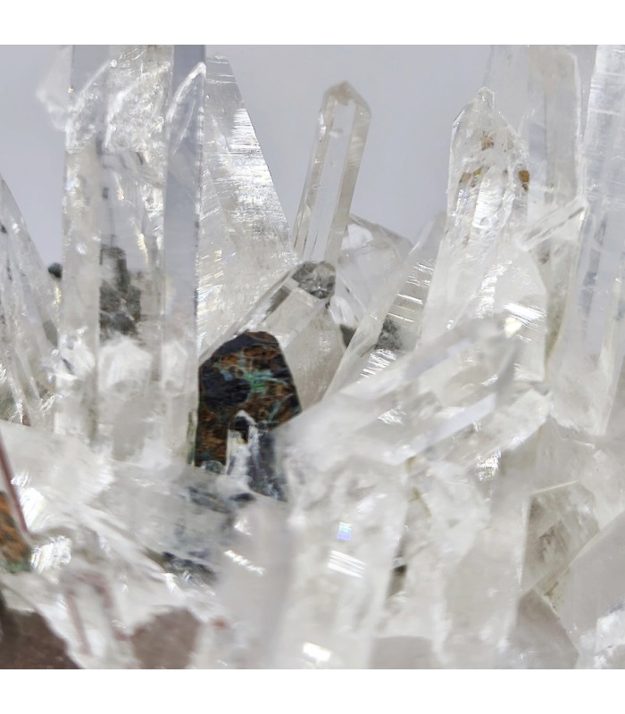 Quartz et Chalcopyrite, Mine à Giraud , Isère (38)