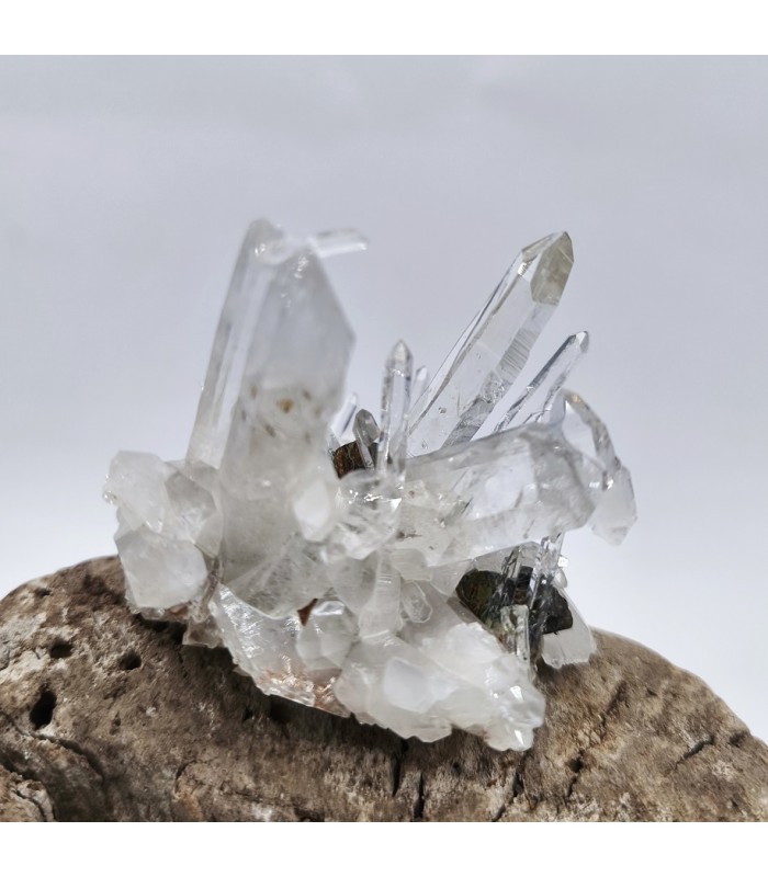 Quartz et Chalcopyrite, Mine à Giraud , Isère (38)