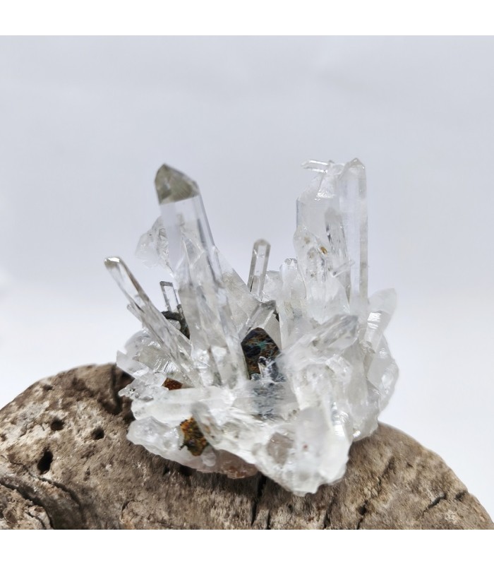 Quartz et Chalcopyrite, Mine à Giraud , Isère (38)