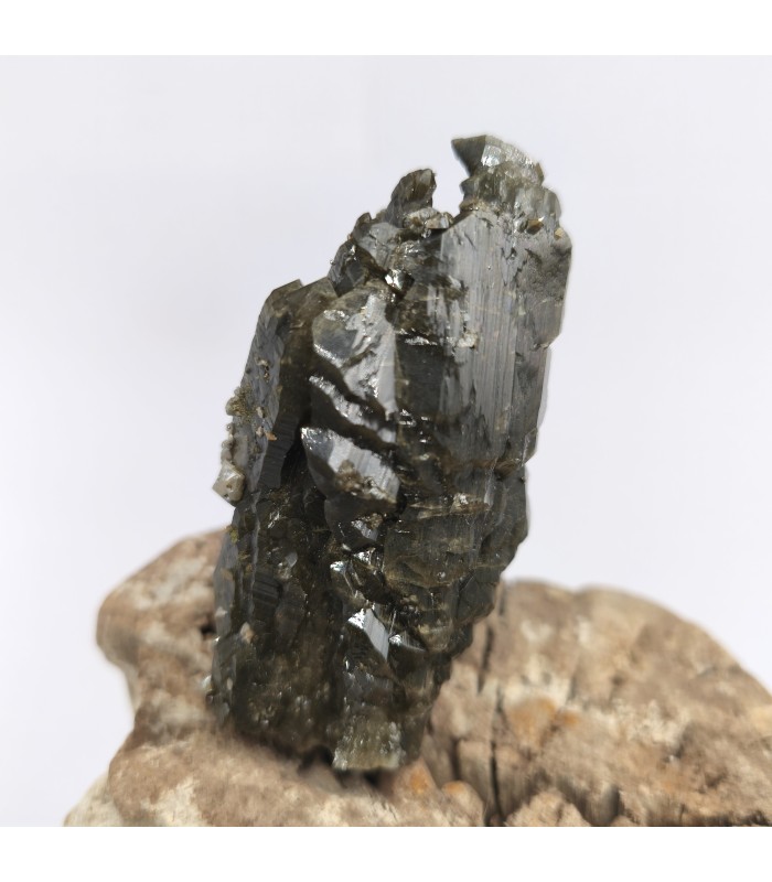 Quartz chlorité et anatase, Grandes Rousses, Isère, (38)